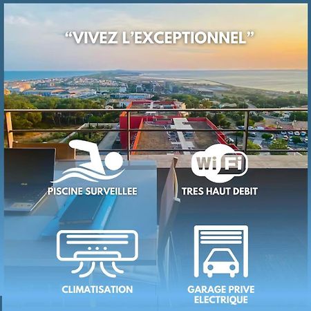 Appartamento Luxueux T3 Piscine Et Vue Somptueuse Sète Esterno foto