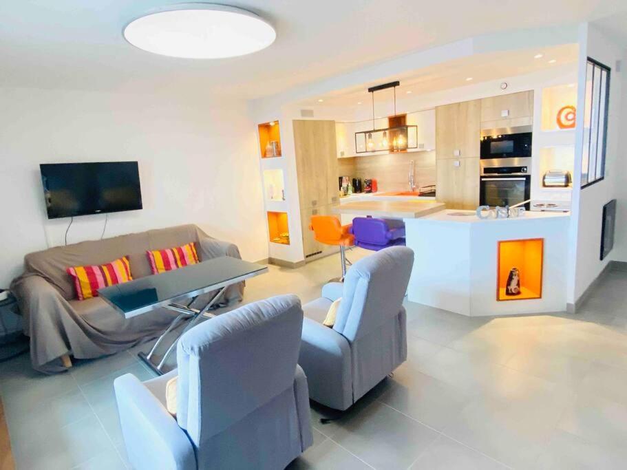 Appartamento Luxueux T3 Piscine Et Vue Somptueuse Sète Esterno foto