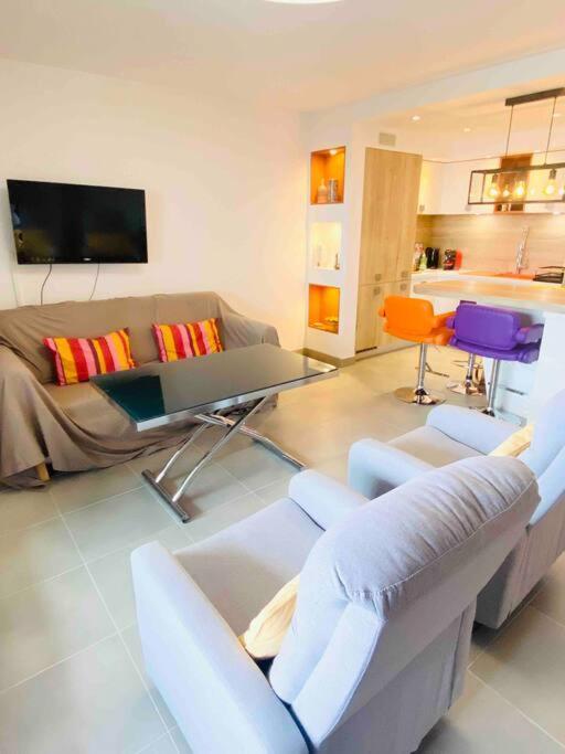Appartamento Luxueux T3 Piscine Et Vue Somptueuse Sète Esterno foto